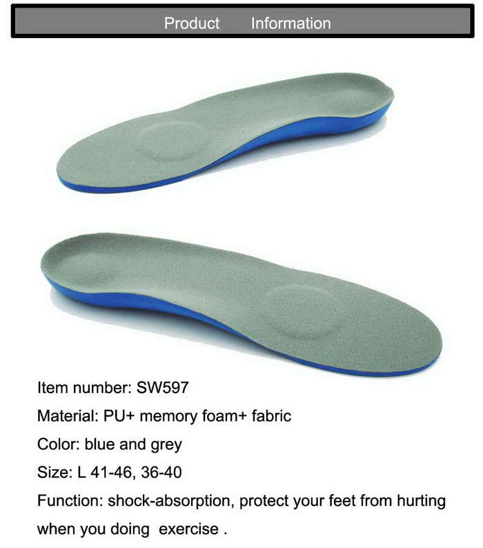 PU arch support insole