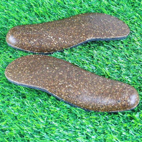 Rubber Cork Insoles: Visible Bio-Based Material
